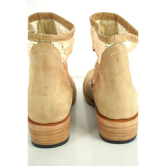 Freebird by Steven 'Cabcro' Lace Canvas Suede Ankle Cowboy Boot Size 10 New $300 - Picture 8 of 12